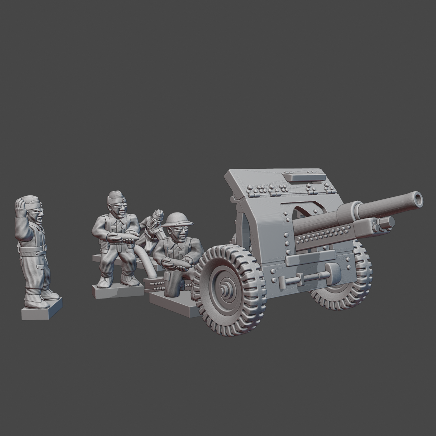 British WW2 OQF 18/25pdr Howitzer WWII-AR-GB-2